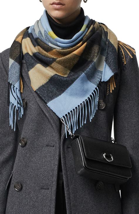 burberry half mega check cashmere scarf|authentic Burberry cashmere scarf.